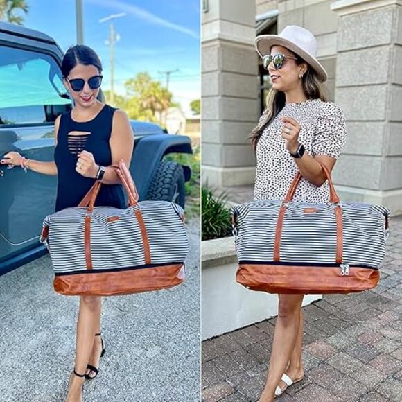 Weekender Bags for Women, 21" Weekender Travel Set. 3pcs - Picture 4 of 5